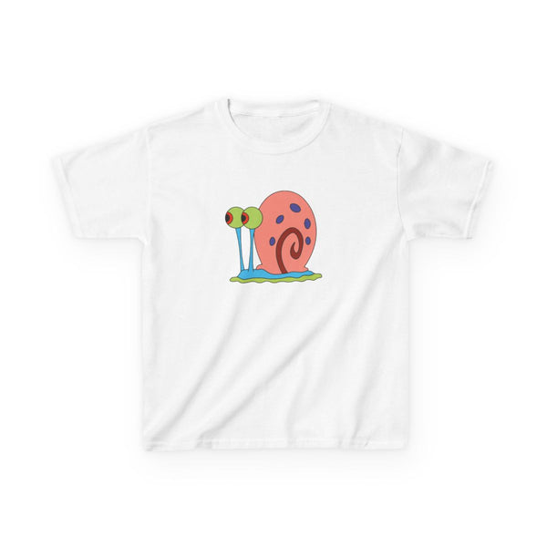 Gary The Snail Kids T-Shirt White Front