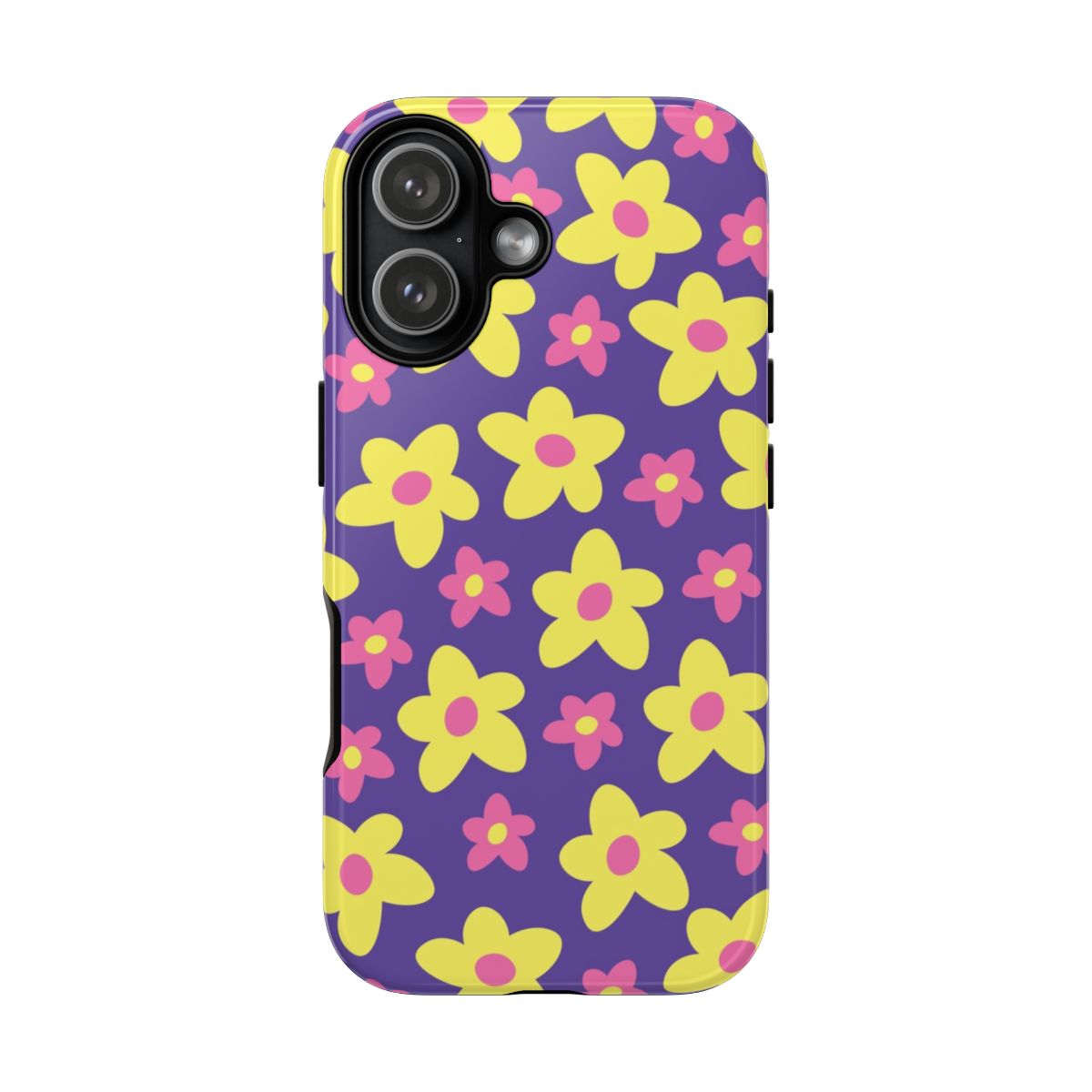 Purple Abstract Floral Pattern Phone Case