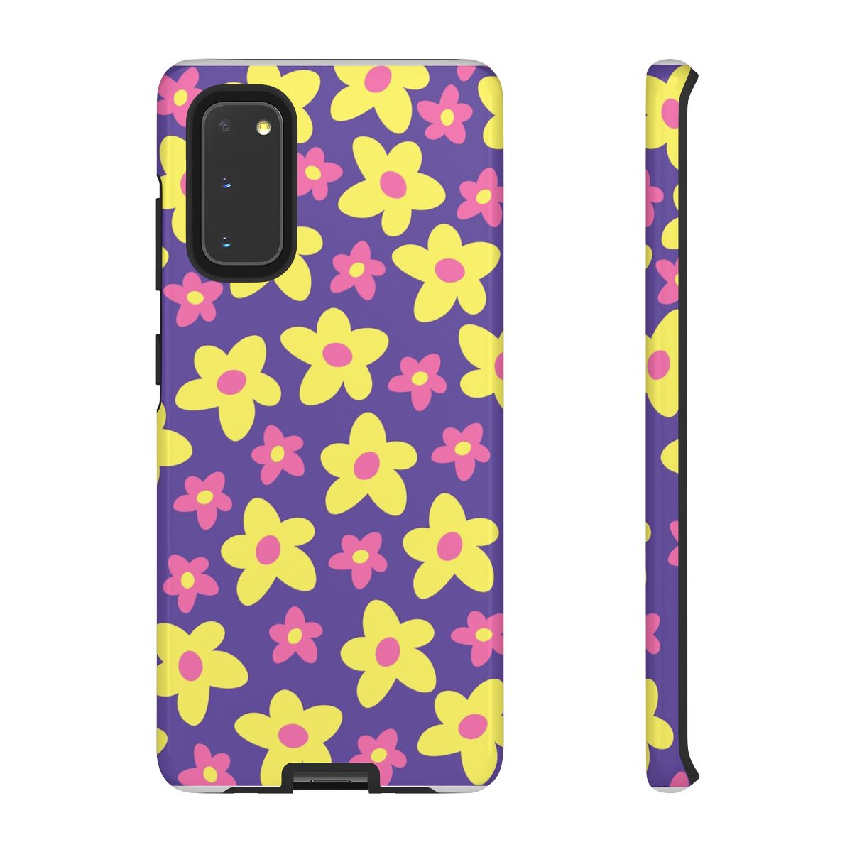 Purple Abstract Floral Pattern Phone Case