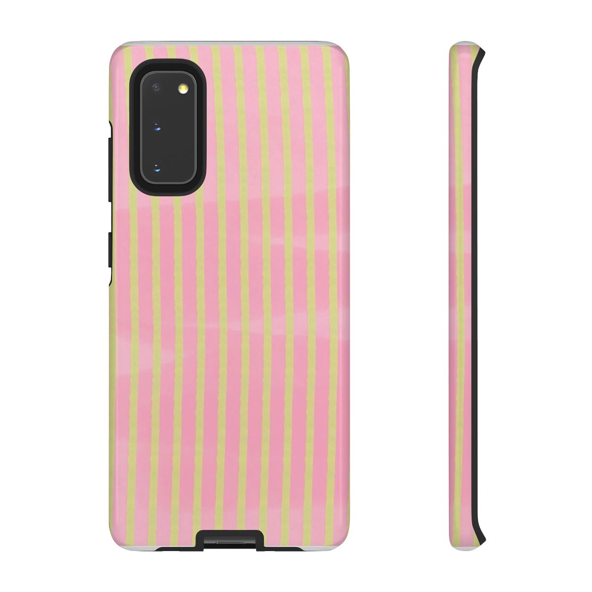 Pink Meadow Stripes Phone Case