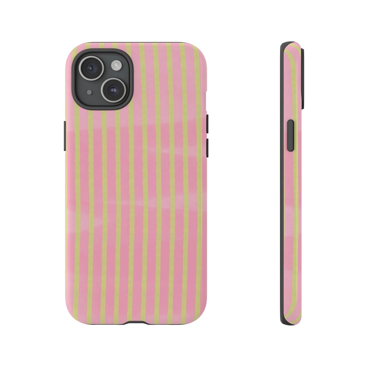 Pink Meadow Stripes Phone Case