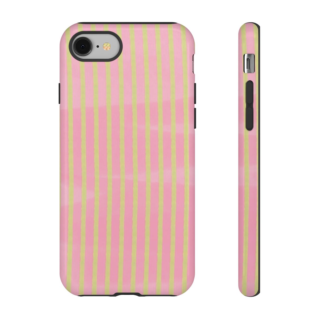 Pink Meadow Stripes Phone Case