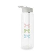 Gingham Ties Tier Clear Water Bottle 6