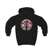 Pink Coffee Logo Kids Hoodie 5