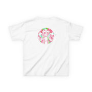 Pink Coffee Logo Kids T-Shirt 2