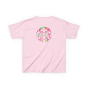 Pink Coffee Logo Kids T-Shirt 10