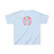 Pink Coffee Logo Kids T-Shirt 8