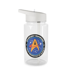 Starfleet command Clear Water Bottle