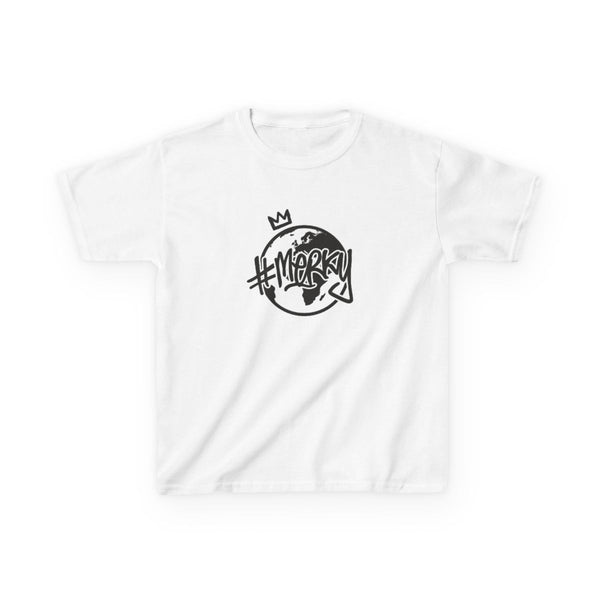 Hashtag Merky Globe Kids T-Shirt White Front