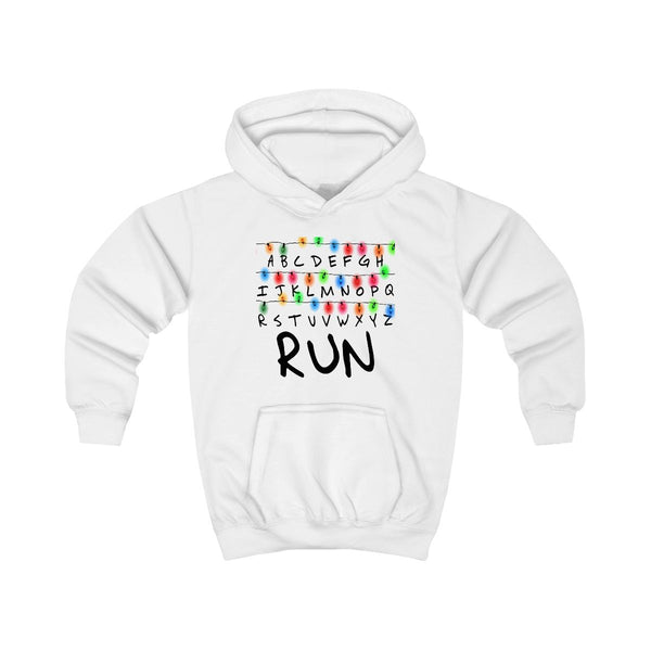 Run Kids Hoodie White Front