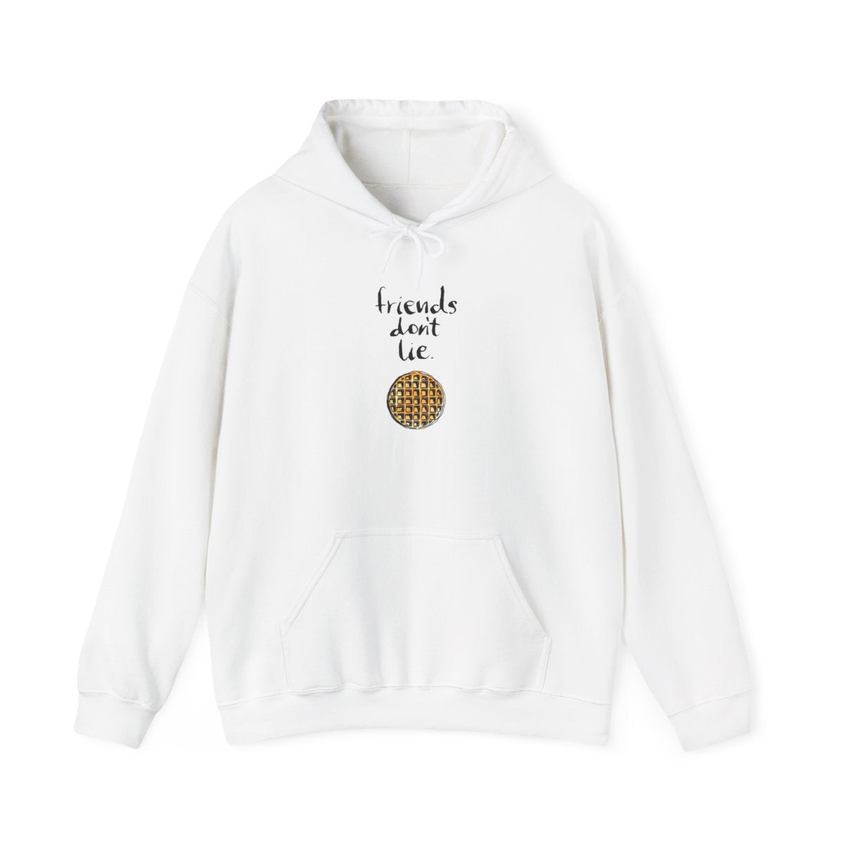 Friends Don't Lie Waffle Hoodie