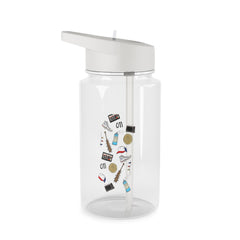 Stranger Drawings Clear Water Bottle