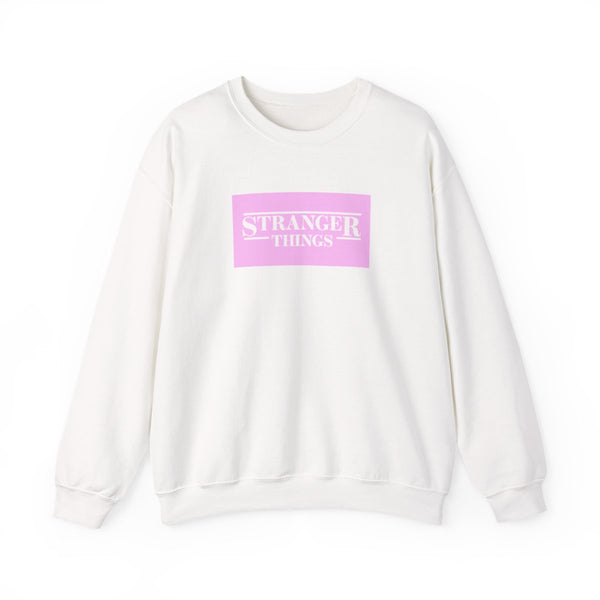 Pink Galaxy Stranger Sweatshirt White Front