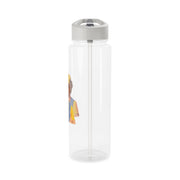 Faceless Dustin - Stranger Things Clear Water Bottle 9