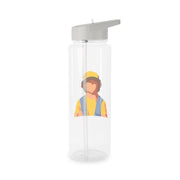 Faceless Dustin - Stranger Things Clear Water Bottle 7