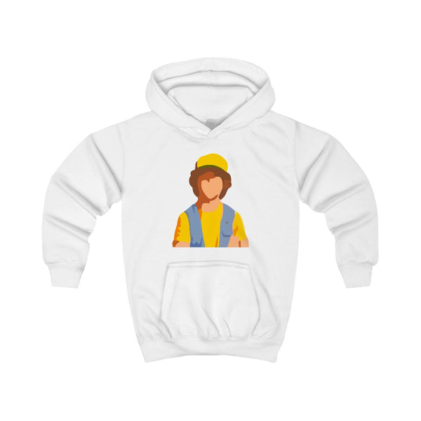 Faceless Dustin - Stranger Things Kids Hoodie White Front
