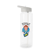 Running Up That Hill Clear Water Bottle 6