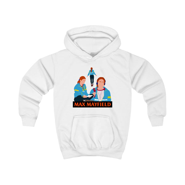Max Mayfield Kids Hoodie White Front