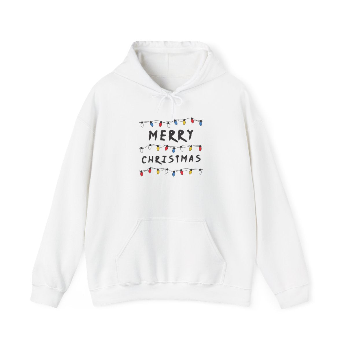 Merry Christmas String Lights Hoodie
