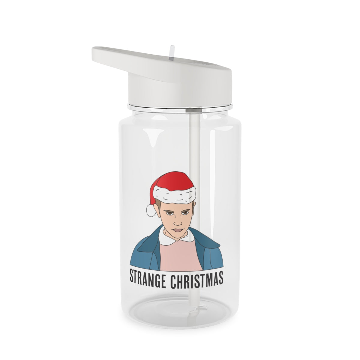 Strange Christmas  Clear Water Bottle