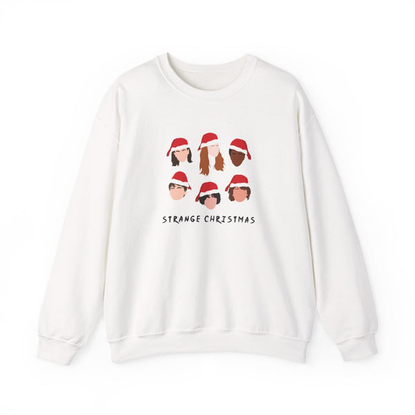 Strange Crew Christmas Sweatshirt White Front