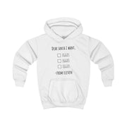 Eleven's Christmas List Kids Hoodie 1