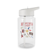 Stranger Things Cartoon Icons Clear Water Bottle 2