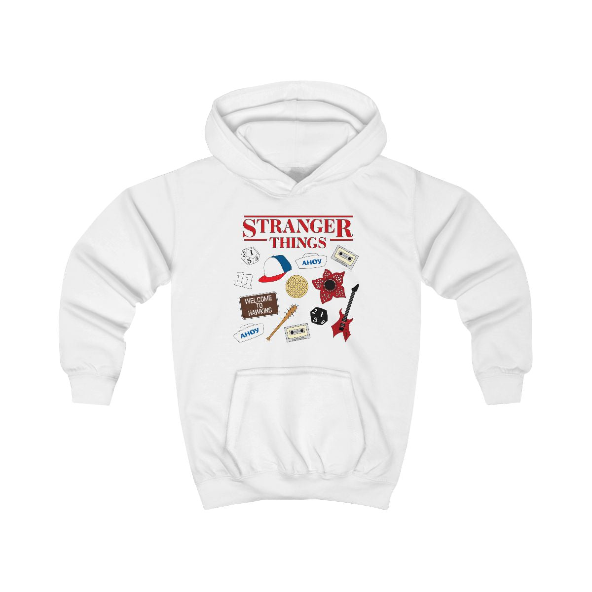 Stranger Things Cartoon Icons Kids Hoodie