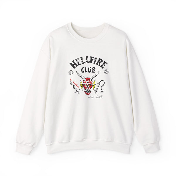 Torn Hellfire Club Sweatshirt White Front