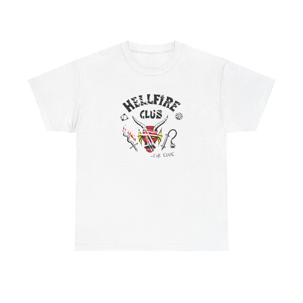 Torn Hellfire Club T-Shirt White Front
