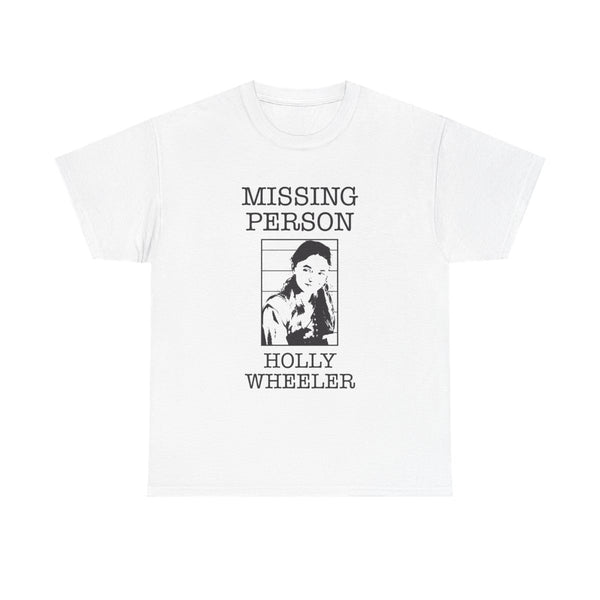 Missing Person Holly T-Shirt White Front