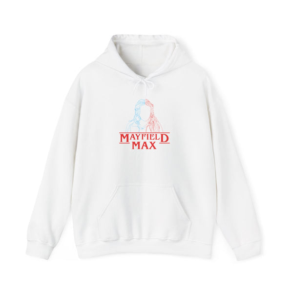 Blue And Red Max Hoodie White Front