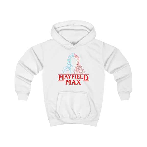 Blue And Red Max Kids Hoodie White Front