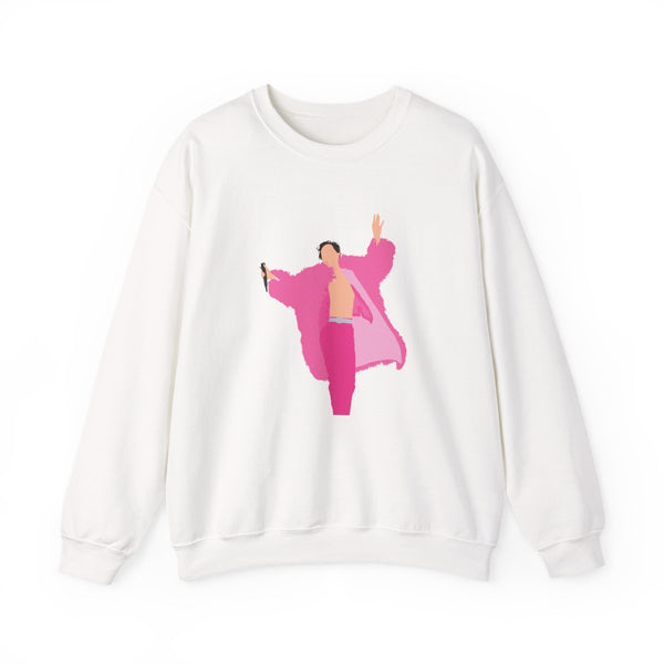 Harry Pink Coat  Sweatshirt White Front