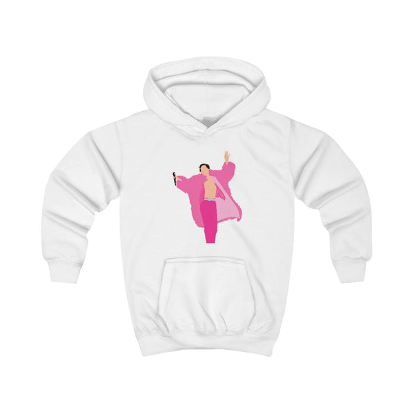 Harry Pink Coat  Kids Hoodie White Front