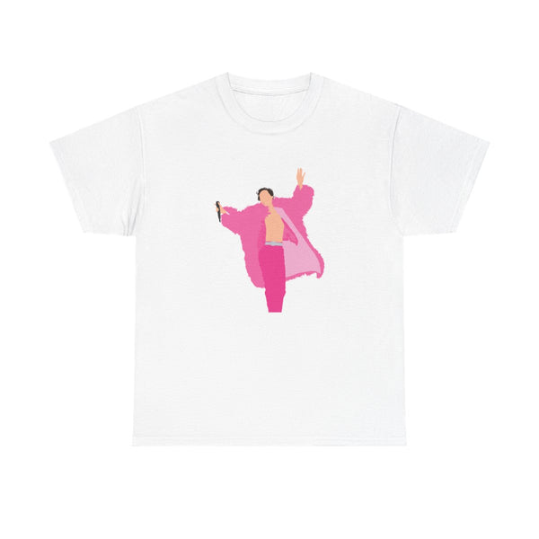 Harry Pink Coat  T-Shirt White Front