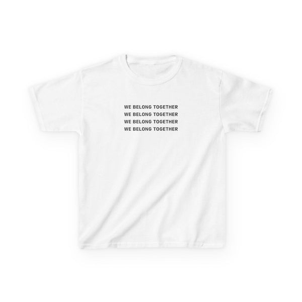 Belong Together Kids T-Shirt White Front