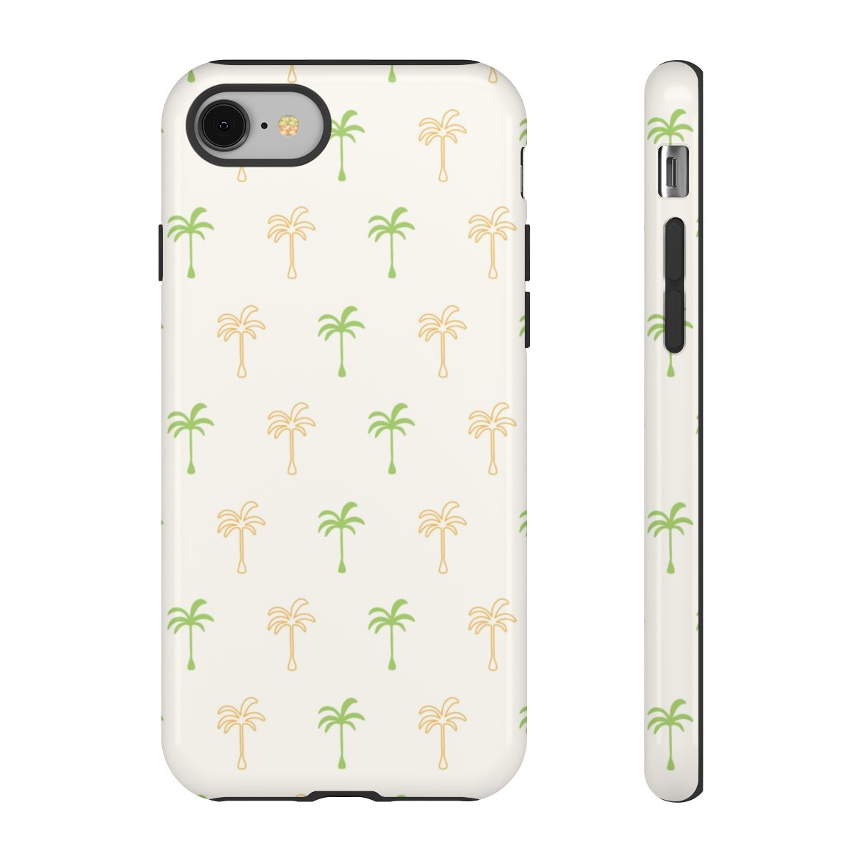 Green And Yellow Palms Pattern Phone Case