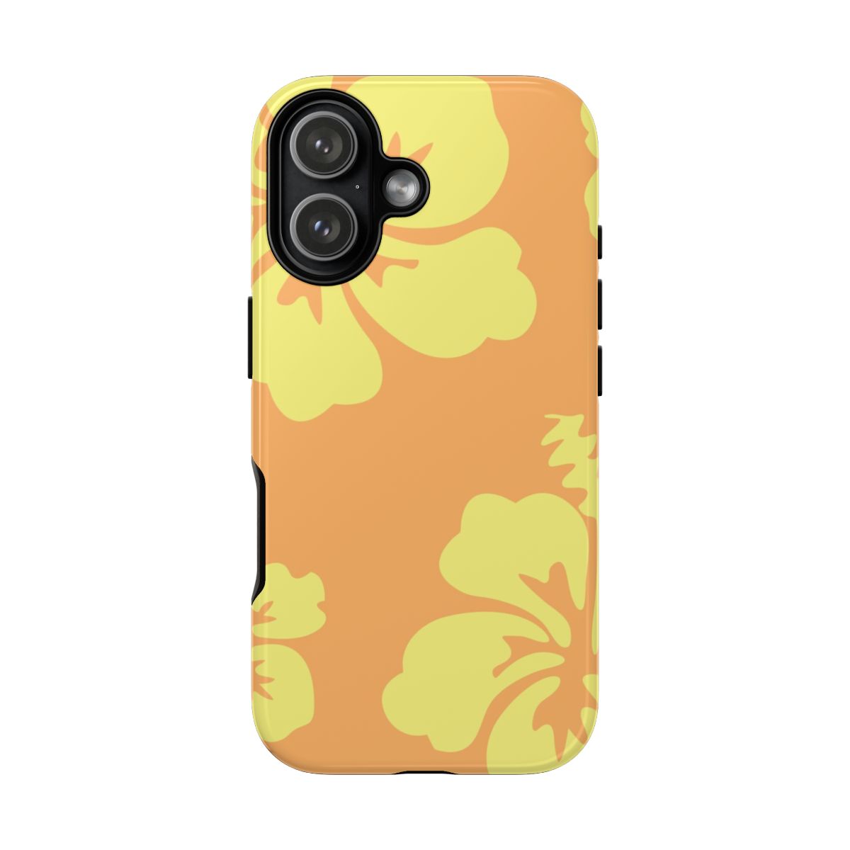 Orange And Yellow Hawaiian Flowers Pattern Phone Case