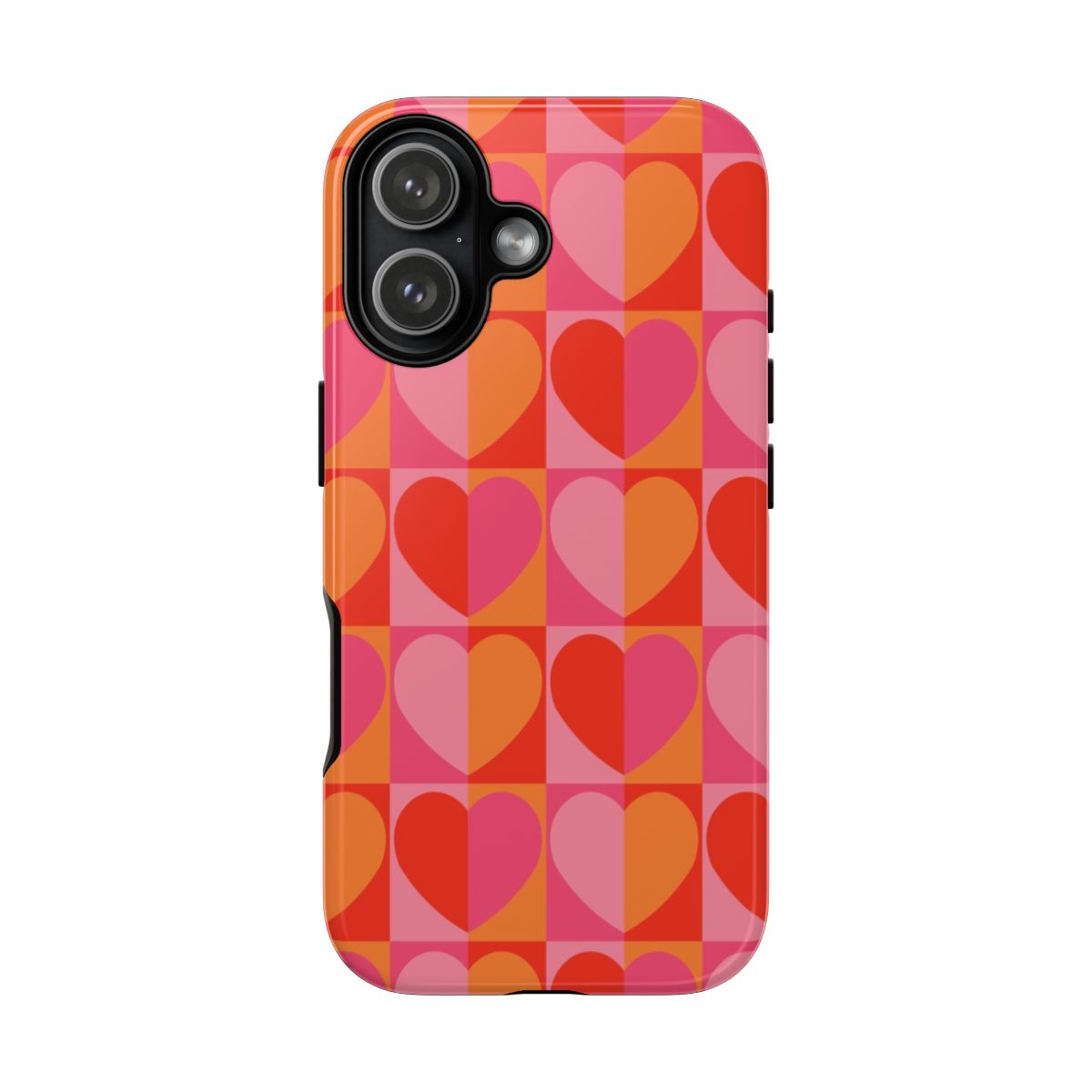 Sunset Hearts Pattern Phone Case