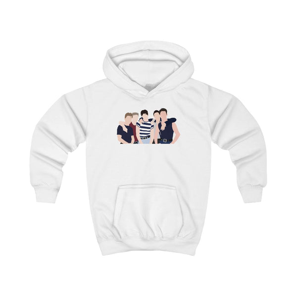 Take Band Members Kids Hoodie White Front