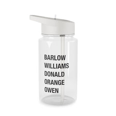 Take Band Members Names Clear Water Bottle