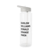 Take Band Members Names Clear Water Bottle 6