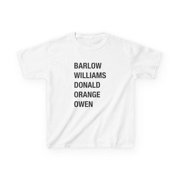 Take Band Members Names Kids T-Shirt White Front