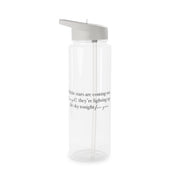 Lighting Up The Sky Tonight Clear Water Bottle 6
