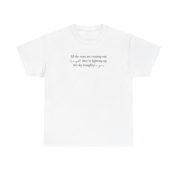 Lighting Up The Sky Tonight T-Shirt White Front