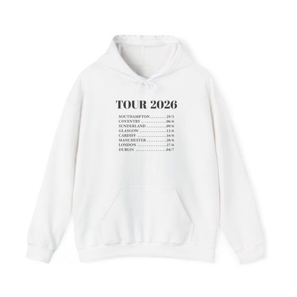 Band Tour 2026 Hoodie White Front