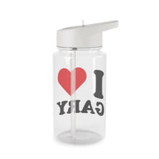 I Love Gary Clear Water Bottle 2
