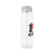 I Love Gary Clear Water Bottle 8