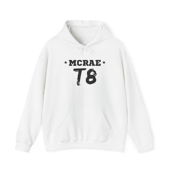 Pink T8 Sports Hoodie White Front